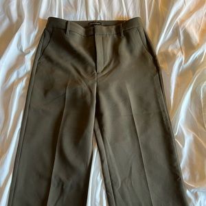 Brown wide leg dress pants